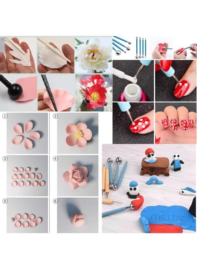 Arabest Clay Tools Kit, 52 PCS Complete Clay Tools Set for Sculpting and Pottery, Pottery Tools Includes Polymer Clay Tools, Sculpting Tools, Ceramic Tools, Clay Carving Tools, Perfect Pottery Tool Kit - Image 2